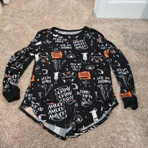 Disney Hocus Pocus 2 Pc Halloween Pajamas XS